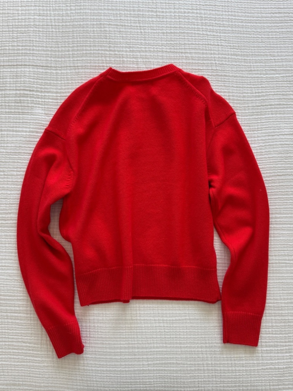 Athleta Red Knit Pullover Sweater Solid Crew Neck Long Sleeve Women’s XXS - Picture 3 of 3